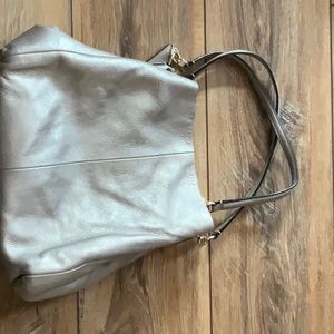 Coach Madison Leather Phoebe Satchel Metallic.